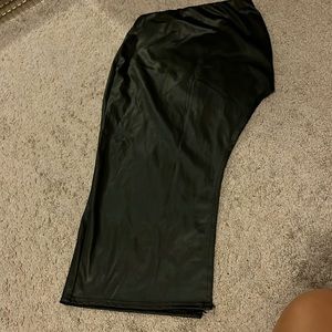 Faux leather skirt